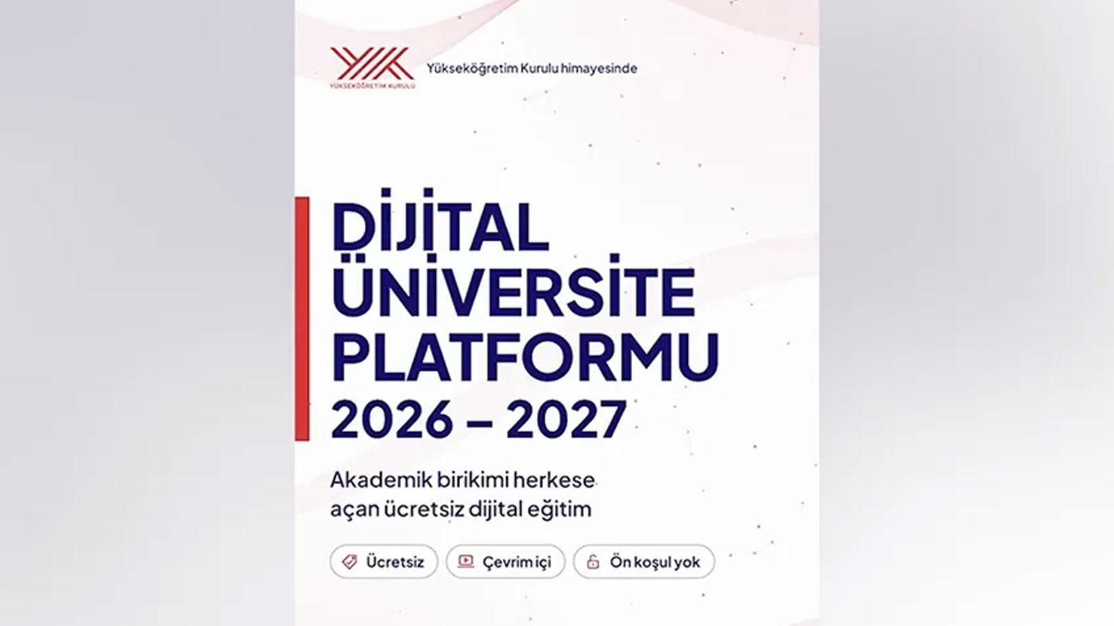 Dijital Üniversite Platformu için başvuru süresi uzatıldı: 26 Ekim son gün!