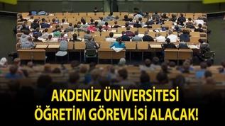 Akdeniz Üniversitesi Öğretim Görevlisi alacak!