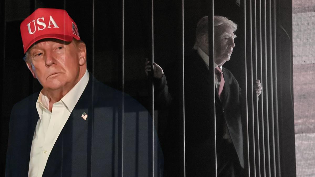 Meydanları dolduran anlar: Trump'ı hapse attılar