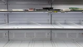 Napoli'de kamyoncu protestosu süpermarket raflarını boşalttı