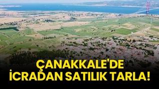 Çanakkale'de icradan satılık tarla!