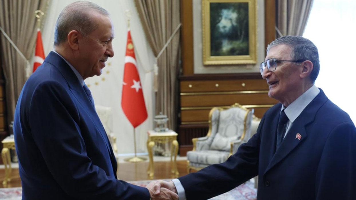 Cumhurbaşkanı Erdoğan, Aziz Sancar ve eşini kabul etti