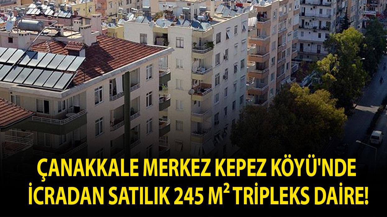 Çanakkale Merkez Kepez Köyü'nde icradan satılık 245 m² Tripleks daire!