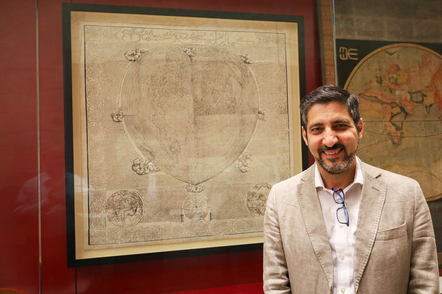 'Kanuni, 1559 tarihli haritada dünyanın hükümdarı olarak tasvir ediliyor'