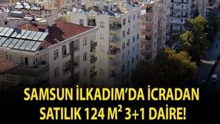 Samsun İlkadım'da icradan satılık 124 m² 3+1 daire!