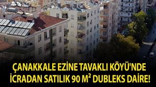 Çanakkale Ezine Tavaklı Köyü'nde icradan satılık 90 m² Dubleks daire!