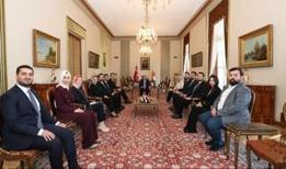 TBMM Başkanı Kurtulmuş, AK Parti Gençlik Kolları Başkanı Yusuf İbiş'i kabul etti