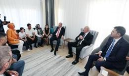 Depremzede aileye sürpriz ziyaret: Cumhurbaşkanı Erdoğan ve Aliyev misafirleri oldu