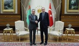 Cumhurbaşkanı Erdoğan, Türkmenistan Milli Lideri Berdimuhammedov ile görüştü