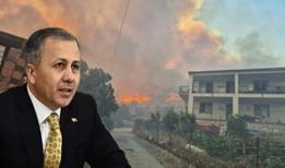 Yangınlardan etkilenen illere 128,4 milyon lira ödenek gönderildi