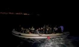 Aralarında çok sayıda çocuk bulunuyor... Karaburun'da düzensiz göçmenler kurtarıldı