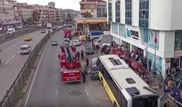 Çekmeköy'de İETT otobüsü durağa daldı: Yaralılar var