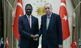 Cumhurbaşkanı Erdoğan, Güney Afrika Cumhuriyeti Cumhurbaşkanı Yardımcısı Mashatile'yi kabul etti