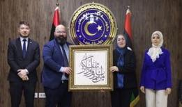 Libya'da diplomatik temas: Yunus Emre Enstitüsü Koordinatörü, Kadın İşlerinden Sorumlu Devlet Bakanı'nı ziyaret etti