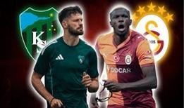 Kocaelispor - Galatasaray ilk 11'ler belli oldu mu? Kocaelispor-Galatasaray maç kadrosu!