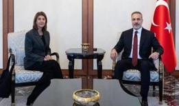 Bakan Fidan, BM Kıbrıs Temsilcisi Cuellar ile bir araya geldi