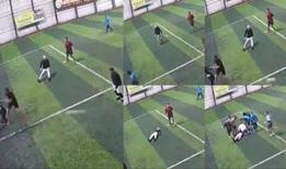 Halı sahada kahreden ölüm! O anlar kameraya yansıdı