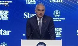 12.Necip Fazıl Ödülleri... Bakan Ersoy: Medeniyet iddiamızın ve kültürel hafızamızın güçlü bir ifadesidir