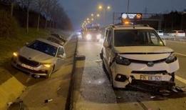 Başakşehir'de zincirleme kaza: 5 yaralı