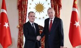 Cumhurbaşkanı Erdoğan, Bayramov'u kabul etti