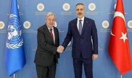 Dışişleri Bakanı Fidan, BM Genel Sekreteri Guterres ile Ankara'da görüştü