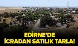 Edirne'de icradan satılık tarla!