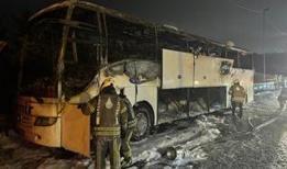 İstanbul'da şehirlerarası yolcu otobüsü küle döndü