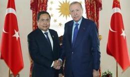 Cumhurbaşkanı Erdoğan, Vietnam Meclis Başkanı Thanh Man'ı kabul etti