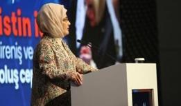 Emine Erdoğan'dan çağrı: El ele verip Filistin'i inşa edelim