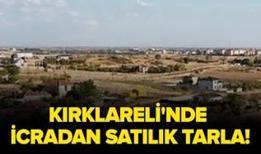 Kırklareli'nde icradan satılık tarla!