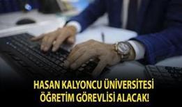 Hasan Kalyoncu Üniversitesi Öğretim Görevlisi alacak!