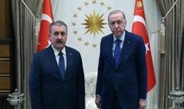 Cumhurbaşkanı Erdoğan, BBP Genel Başkanı Destici'yi kabul etti