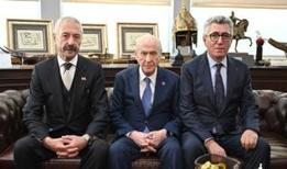 MHP'de gündem olan ziyaret: MHP Genel Başkanı Bahçeli, Sarallar ve Şahinler ailelerini kabul etti