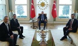 Cumhurbaşkanı Erdoğan, Orhan Çerkez'i kabul etti