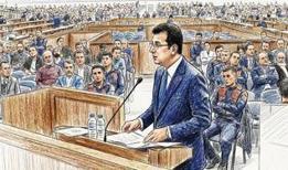 Son savunmasını hakaretlerle bitirdi