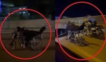 Trafikte yürekleri ağza getirdi! Motosiklet üzerinde ölümüne eğlence cezasız kalmadı