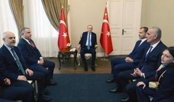 Cumhurbaşkanı Erdoğan, UEFA Başkanı Ceferin'i kabul etti