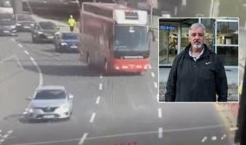 Polisin üzerine sürmüştü: CHP otobüs şoförünün cezası belli oldu