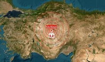 Konya'da 5,2 büyüklüğünde deprem! Çevre illerde de hissedildi