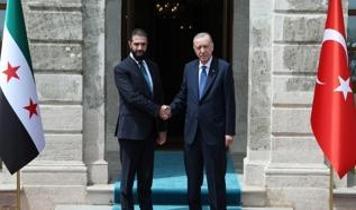 Dolmabahçe'de sürpriz buluşma: Cumhurbaşkanı Erdoğan ile Şara bir araya geldi