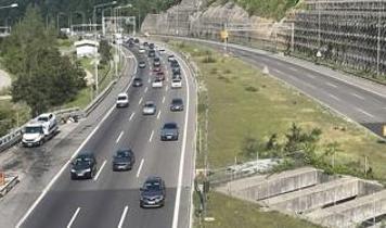 Anadolu Otoyolu'nda bayram tatili trafik hareketliliği