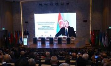Aliyev adil dünya düzeninden yana olduklarını belirtti