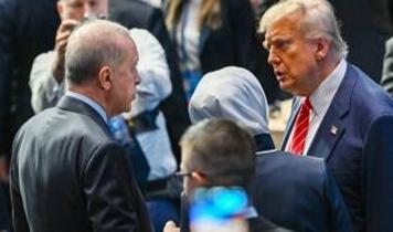 Cumhurbaşkanı Erdoğan NATO Zirvesinde ABD Başkanı Trump ile sohbet etti