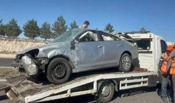 Nevşehir'de takla atan otomobil kazasında 1 ölü, 1 Yaralı