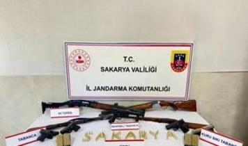 Sapanca'da cephanelik gibi ev: Jandarmadan silah kaçakçılarına darbe