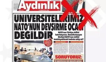 Aydınlık'tan ''devşirme'' iftirası! ''NATO karargahı'' iddiasına yalanlama