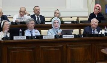 Emine Erdoğan'dan Vatikan'da ''dünya beşten büyüktür'' mesajı