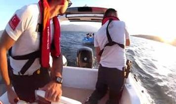Sapanca Gölü'nde mahsur kalan 17 kişi kurtarıldı