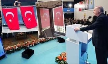 Cumhurbaşkanı Erdoğan çağrı yaptı! Türk bayrakları asılmaya başlandı