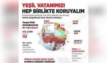 İletişim Başkanlığından orman yangınlarına ilişkin rehber! "Yeşil vatanımızı hep birlikte koruyalım"